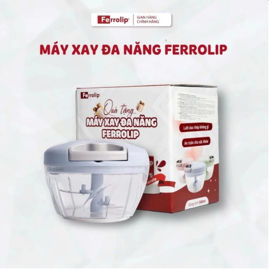 [QUÀ TẶNG] Máy xay tỏi ớt mini cầm tay dung tích 500ml