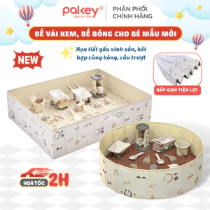 Bể Bóng Cho Bé Phong Cách Hàn Quốc Nhã Nhặn, Bể Vải Gấp Gọn Tiện Lợi Màu Sắc Pastel Cho Bé Trai & Bé Gái
