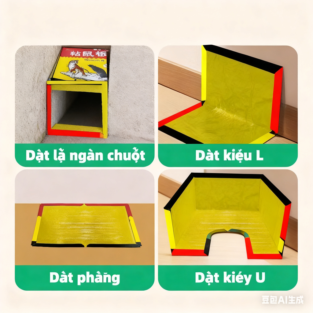 Bẫy Chuột Siêu Dính Đa Năng - 1 Sản Phẩm Bẫy Được 3 Loại: Chuột, Ruồi & Côn Trùng | Hiệu Quả Cao, Dễ Sử Dụng