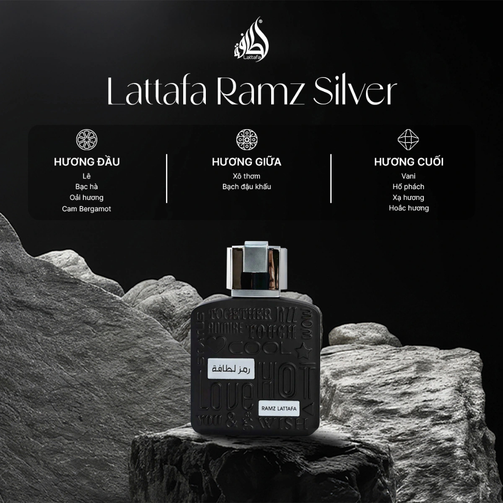 Nước hoa Lattafa Ramz Silver 100ml