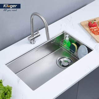 Chậu rửa bát Kluger KY7545SL Plus bề mặt Super LINEN mịn tăng tính thẩm mỹ, dễ vệ sinh