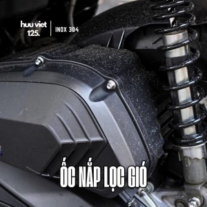 Ốc gắn ốp lọc gió, pô e Inox 304 cho xe máy Honda AB, SH, SH Mode, Vario, Click,...