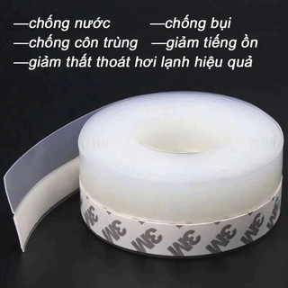 [CUỘN 5M] Ron (Gioăng) Cao Su Dán Khe Hở Chân Cửa Chống Bụi Chống Nước Giảm Tiếng Ồn Ngăn Côn Trùng 88538