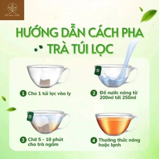 Trà Dưỡng Tâm An-Thảo Mộc Lạc Tiên,Tam Thất-Hỗ Trợ Ngủ Ngon Thanh Nhiệt 30 túi-Trà Mộc Lành