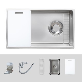 Chậu rửa bát Kluger KY7545SL Plus bề mặt Super LINEN mịn tăng tính thẩm mỹ, dễ vệ sinh