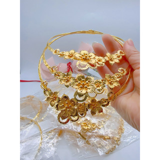 Kiềng cô dâu họa tiết hoa mai mạ vàng 18k, Trang sức hàng cao cấp,  Dành cho nữ.