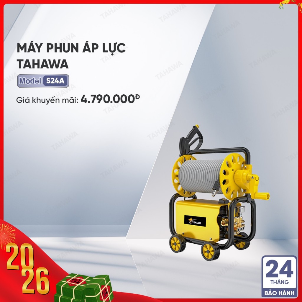 Máy phun áp lực TAHAWA S24A, công suất 2400W