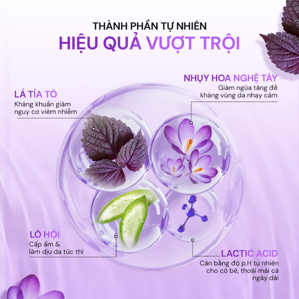 Dung dịch vệ sinh phụ nữ Oriss tía tô làm sạch dịu nhẹ ngăn mùi ngừa vấn đề phụ khoa 200ml