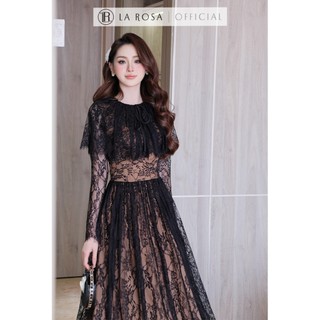 Đầm Ren Dáng Dài Cao Cấp La Rosa Đầm Dài Tay Phối Choàng Nhẹ Nhàng, Tiểu Thư V1431