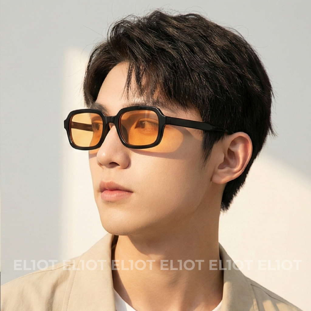 Kính râm chữ nhật ELIOTEYEWEAR tròng kính chống tia UV400 phong cách thời trang phù hợp cả nam và nữ EL13057