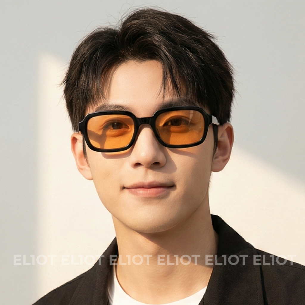 Kính râm chữ nhật ELIOTEYEWEAR tròng kính chống tia UV400 phong cách thời trang phù hợp cả nam và nữ EL13057