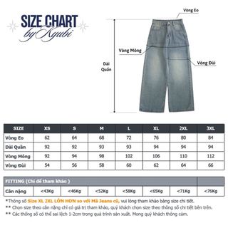 Quần jeans ống rộng 9 tấc cao dáng cho Nấm Lùn chất liệu xám Charcoal Grey (có bigsize) - quần bò dài cạp cao Kyubi JS32