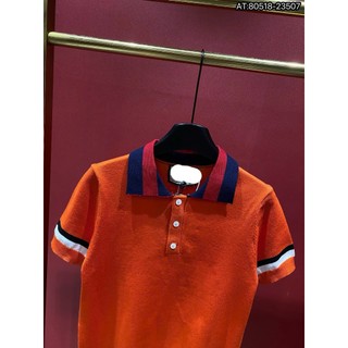 ÁO polo nam QC cổ tròn họa tiết tay ngắn phong cách trẻ trung chuẩn from