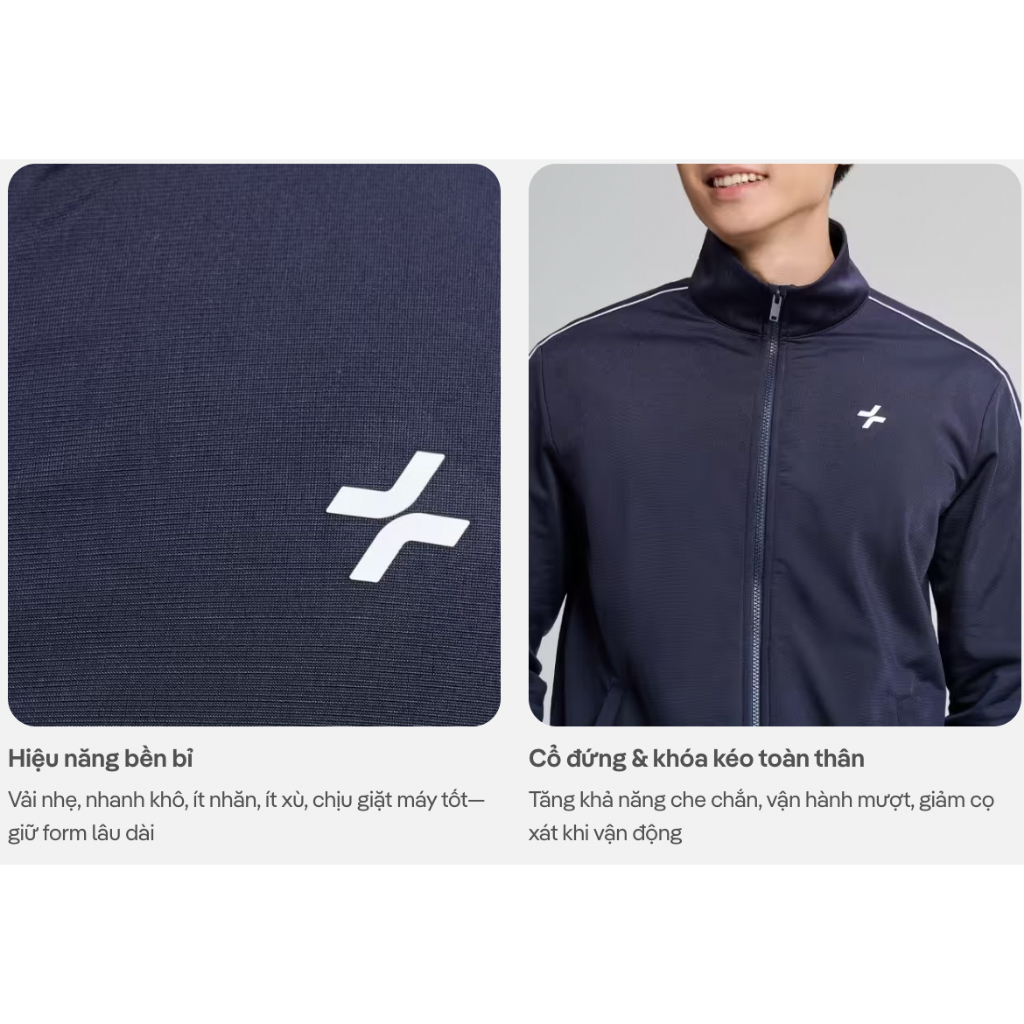[MUA 4 GIẢM 20%]Áo khoác thể thao nam Flexline Active bền bỉ, nhanh khô, thoải mái Coolmate