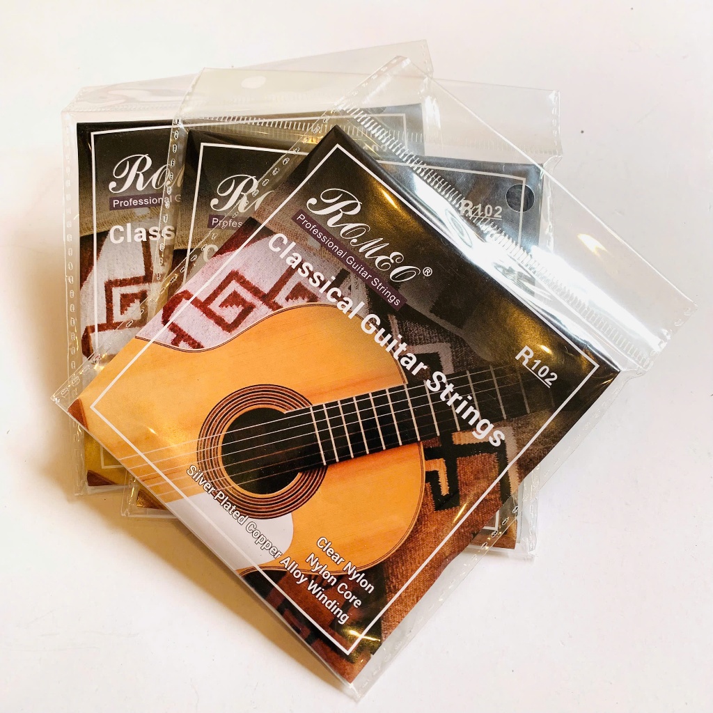 Bộ 6 dây đàn guitar Classic (Dây nilon) Romeo Normal Tension R102N ...