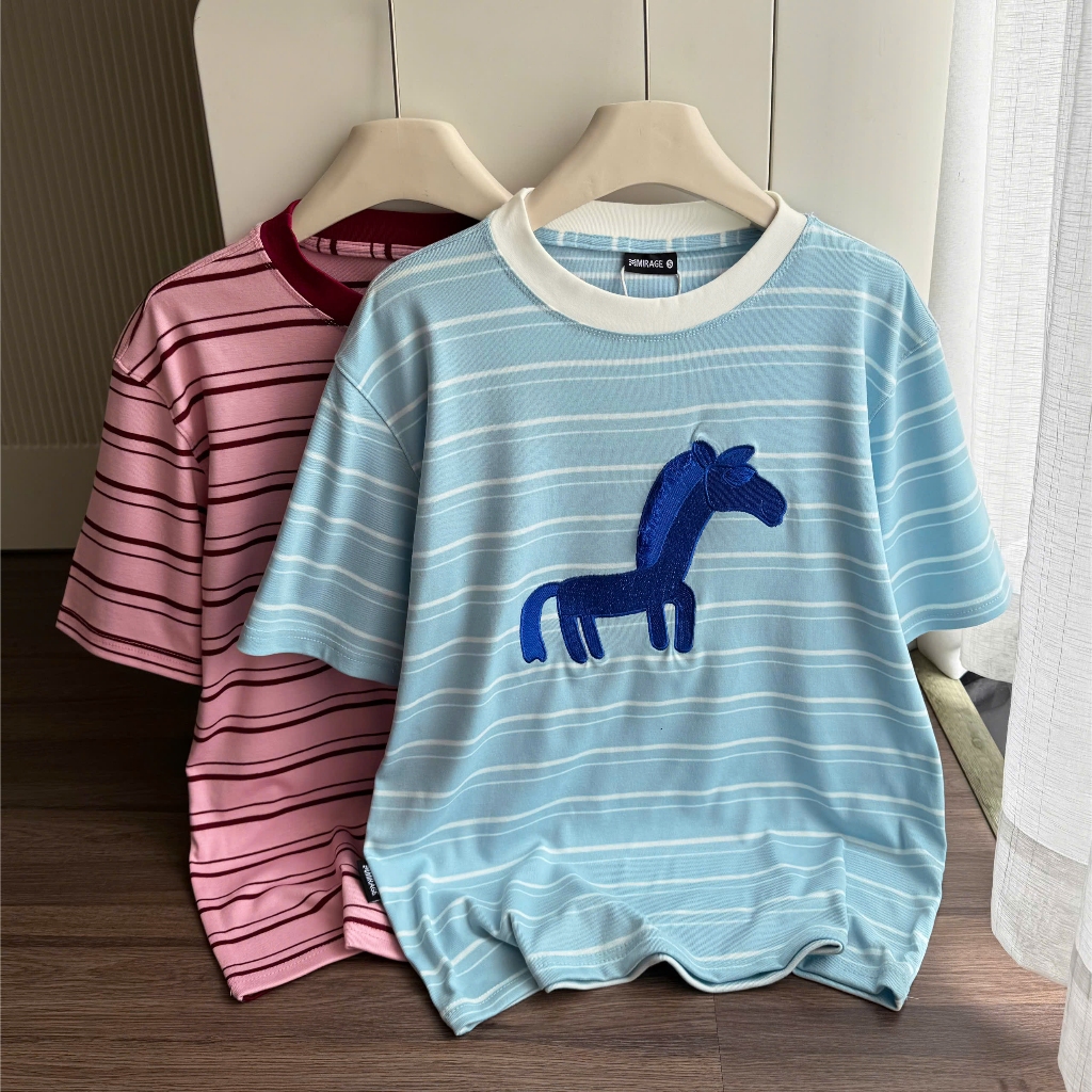 Áo Thun Mirage Ngựa Sọc Local Brand Chất 100% Cotton Mềm Mịn Thoáng Mát.