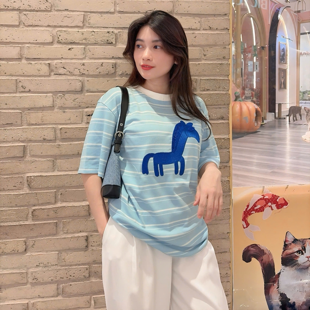 Áo Thun Mirage Ngựa Sọc Local Brand Chất 100% Cotton Mềm Mịn Thoáng Mát.