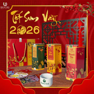 Set Trà Tết Nguyên Đán - Hoa Nhài Thái Nguyên Bách Trà | Trà Cao Cấp Dành Riêng Cá Nhân, Doanh Nghiệp | Hộp 100g