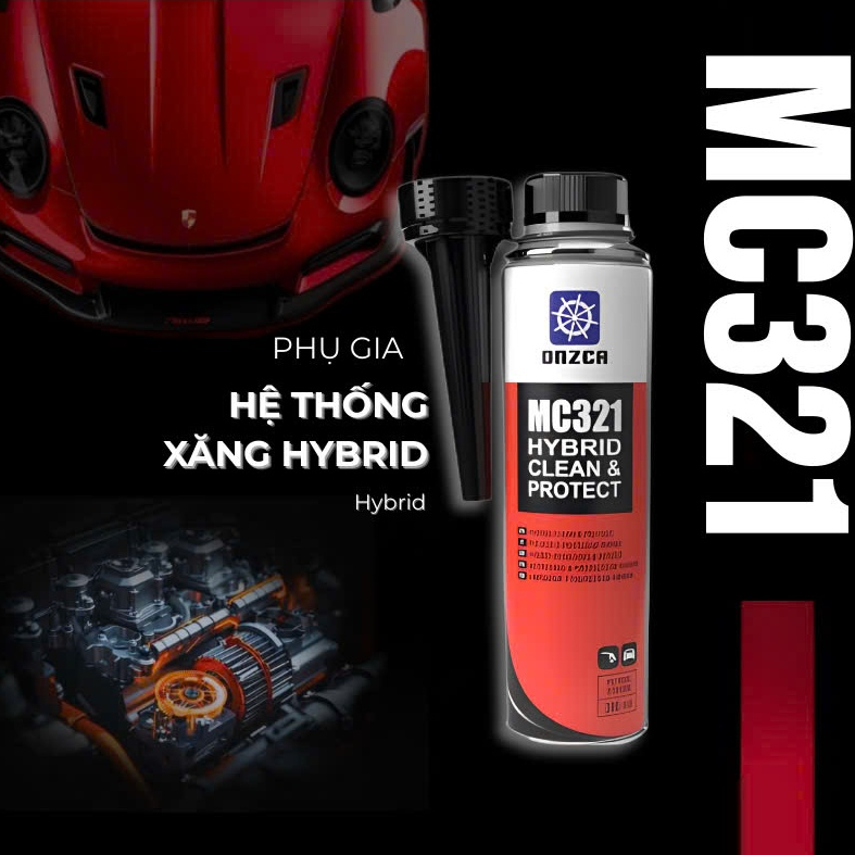 Dung Dịch Vệ Sinh Kim Phun Xăng/Dầu/Hybrid Onzca 300ML - Tăng Hiệu Suất & Tiết Kiệm Nhiên Liệu, Cải Thiện Khí Thải