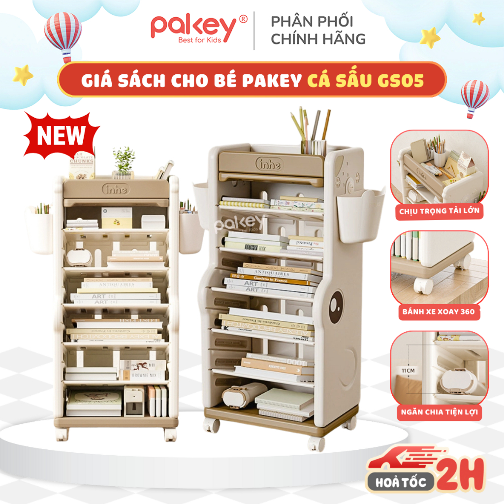 [MỚI] Kệ Giá Sách Đa Năng 6 Tầng Cao Cấp Cho Bé, Kệ Đựng Đồ Dày Dặn Chắc Chắn Màu Sắc Pastel Thiết Kế Hiện Đại - GS05