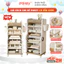 Kệ Giá Sách Đa Năng 6 Tầng Cao Cấp Cho Bé, Kệ Đựng Đồ Dày Dặn Chắc Chắn Màu Sắc Pastel Thiết Kế Hiện Đại - GS05
