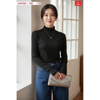 Sẵn 5NHF08 Áo Giữ Nhiệt Nữ 𝐂𝐀𝐑𝐃𝐈𝐍𝐀 Chất Liệu nỉ lót lông cừu Cao Cấp Co Dãn Thoải Mái 5AHF08