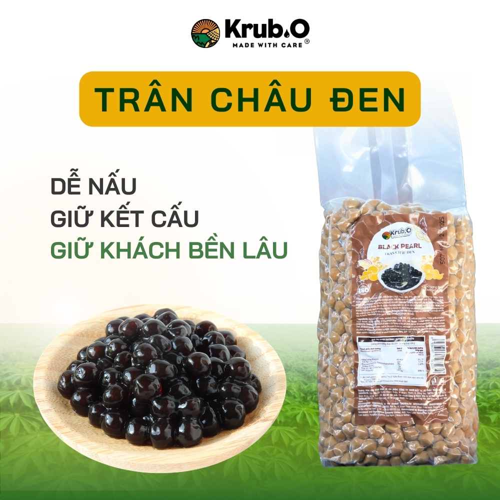 Trân châu đường đen Krub.O 1 kg