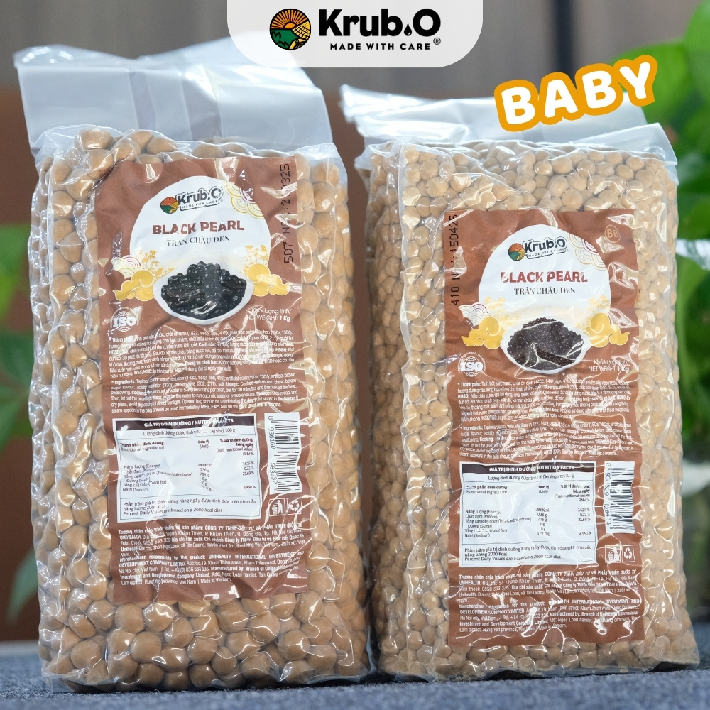 Trân châu đường đen Krub.O 1 kg