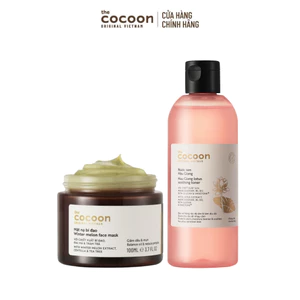 Combo Mặt nạ bí đao Cocoon 100ml & Nước sen Hậu Giang Cocoon 310ml