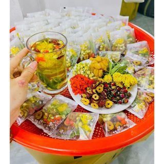 Trà Dưỡng Nhan 7 Vị Thảo Mộc - Làm Đẹp Da Từ Trong, Ngăn Ngừa Lão Hóa, Da Dẻ Tươi Tắn | Đạt Tâm