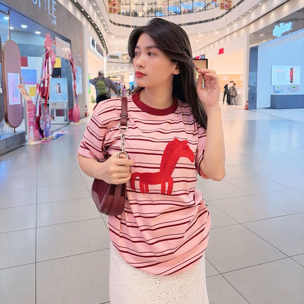 Áo Thun Mirage Ngựa Sọc Local Brand Chất 100% Cotton Mềm Mịn Thoáng Mát.