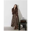 Chân váy kẻ sọc caro Bigsize dáng chữ A tà bất đối xứng phong cách vintage retro | Khao Boutique