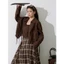 Chân váy kẻ sọc caro Bigsize dáng chữ A tà bất đối xứng phong cách vintage retro | Khao Boutique