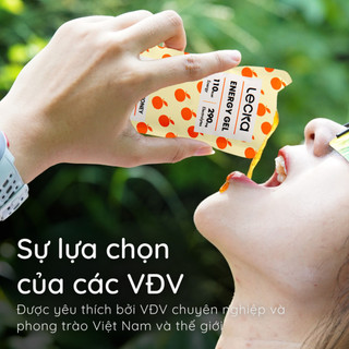 Thực Phẩm Bổ Sung Gel Năng Lượng LECKA - giúp cung cấp năng lượng nhanh cho vận động viên