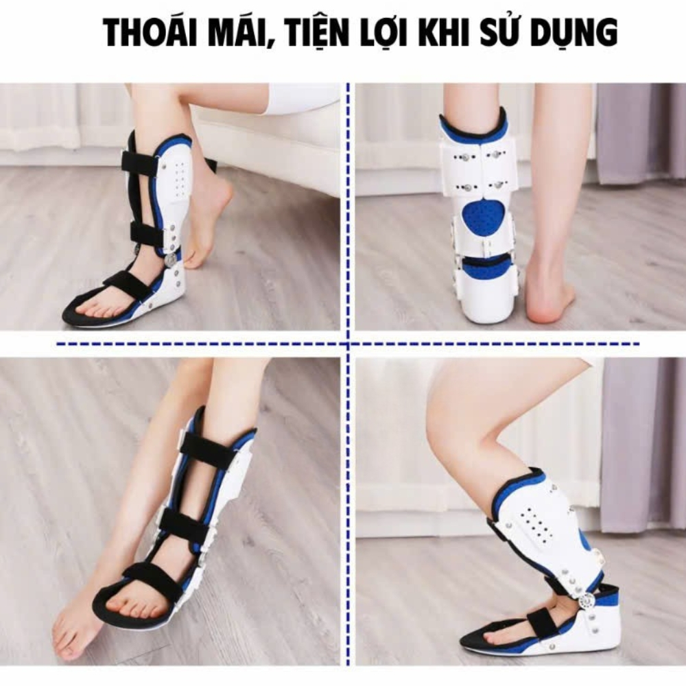 Nẹp Cố Định Cổ Chân  – Hỗ Trợ Liệt Bàn Chân, Phục Hồi Sau Tai Biến Nẹp Dài