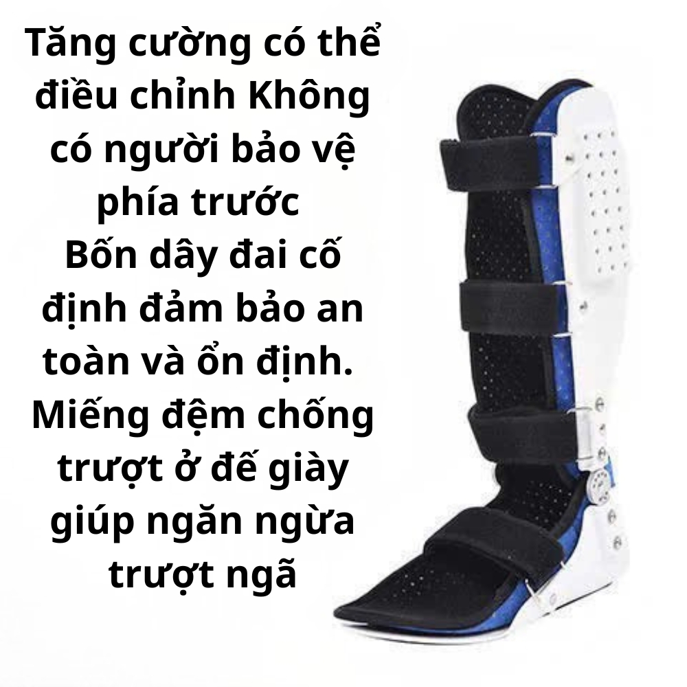 Nẹp Cố Định Cổ Chân  – Hỗ Trợ Liệt Bàn Chân, Phục Hồi Sau Tai Biến Nẹp Dài