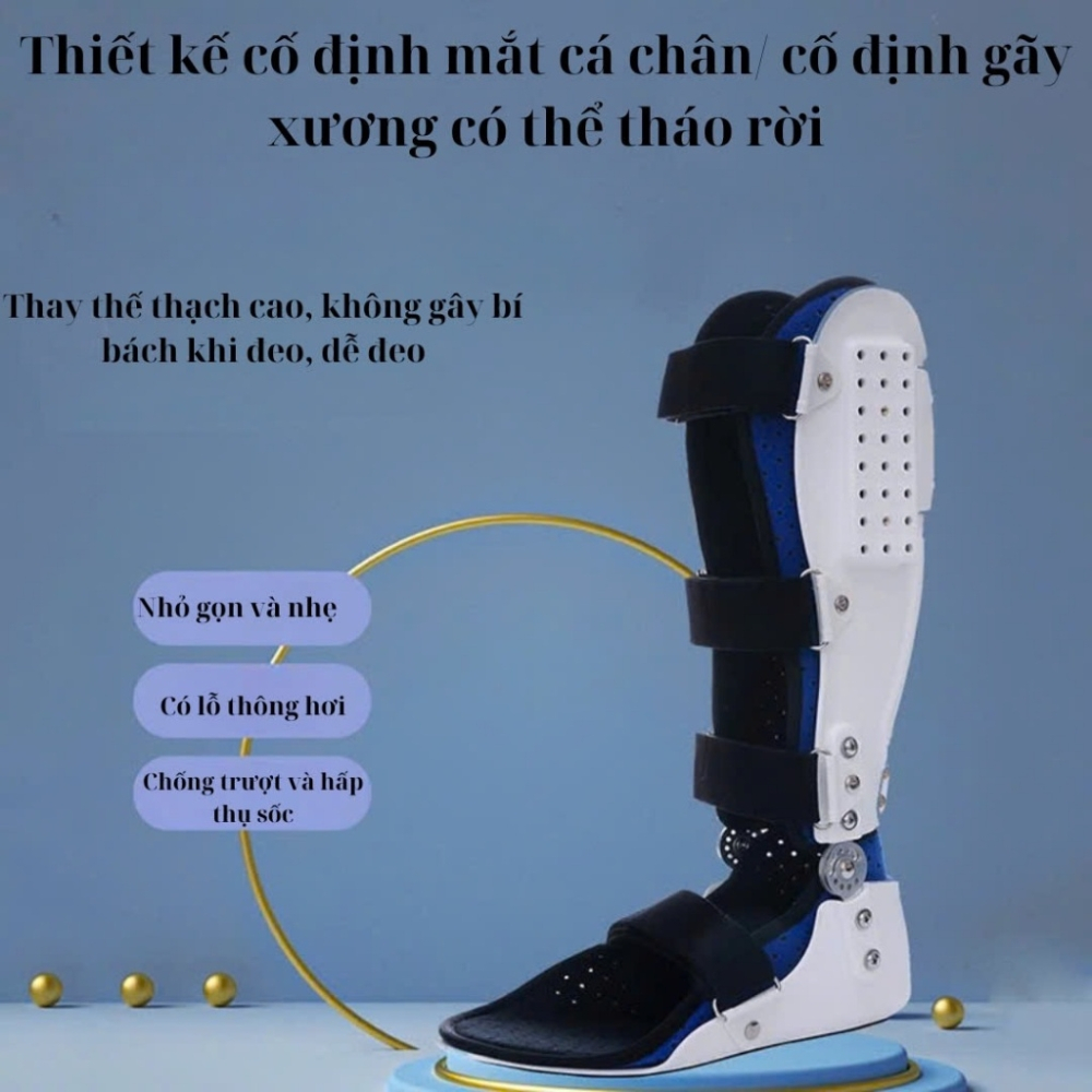 Nẹp Cố Định Cổ Chân  – Hỗ Trợ Liệt Bàn Chân, Phục Hồi Sau Tai Biến Nẹp Dài