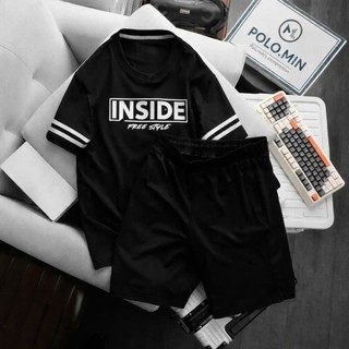 Bộ Hè Nam Cộc Tay In Chữ Size 45-75Kg Thấm Hút Mồ Hôi Tốt BHN44