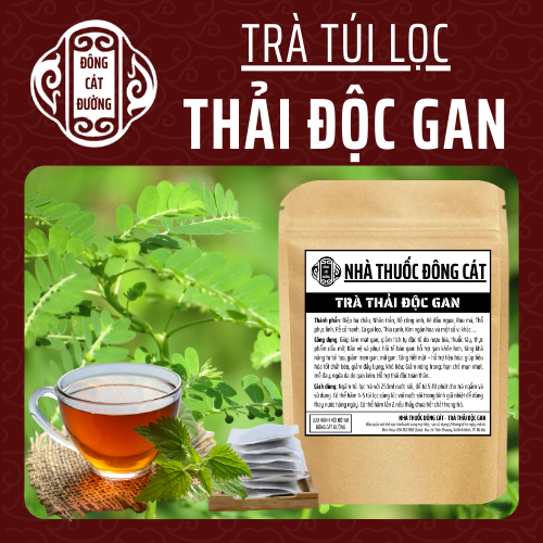 Trà Thải độc Gan - Đông Cát Đường - Thanh Nhiệt Giảm Mụn, làm mát giải độc và phục hồi chứng năng gan - Túi 50 lọc