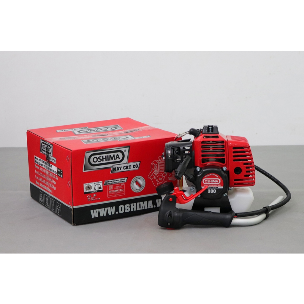 Máy cắt cỏ Oshima 330 Tiết Kiệm 15% Nhiên Liệu, Cần chết, 2 Thì, Nòng 36mm, Xylanh 32.6 cc, BH 12 tháng