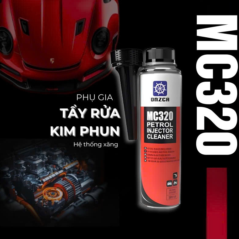 [Xe Xăng] ONZCA MC320 - Dung Dịch Phụ Gia Vệ Sinh Kim Phun Hệ Thống Xăng - Dung Tích 300ml