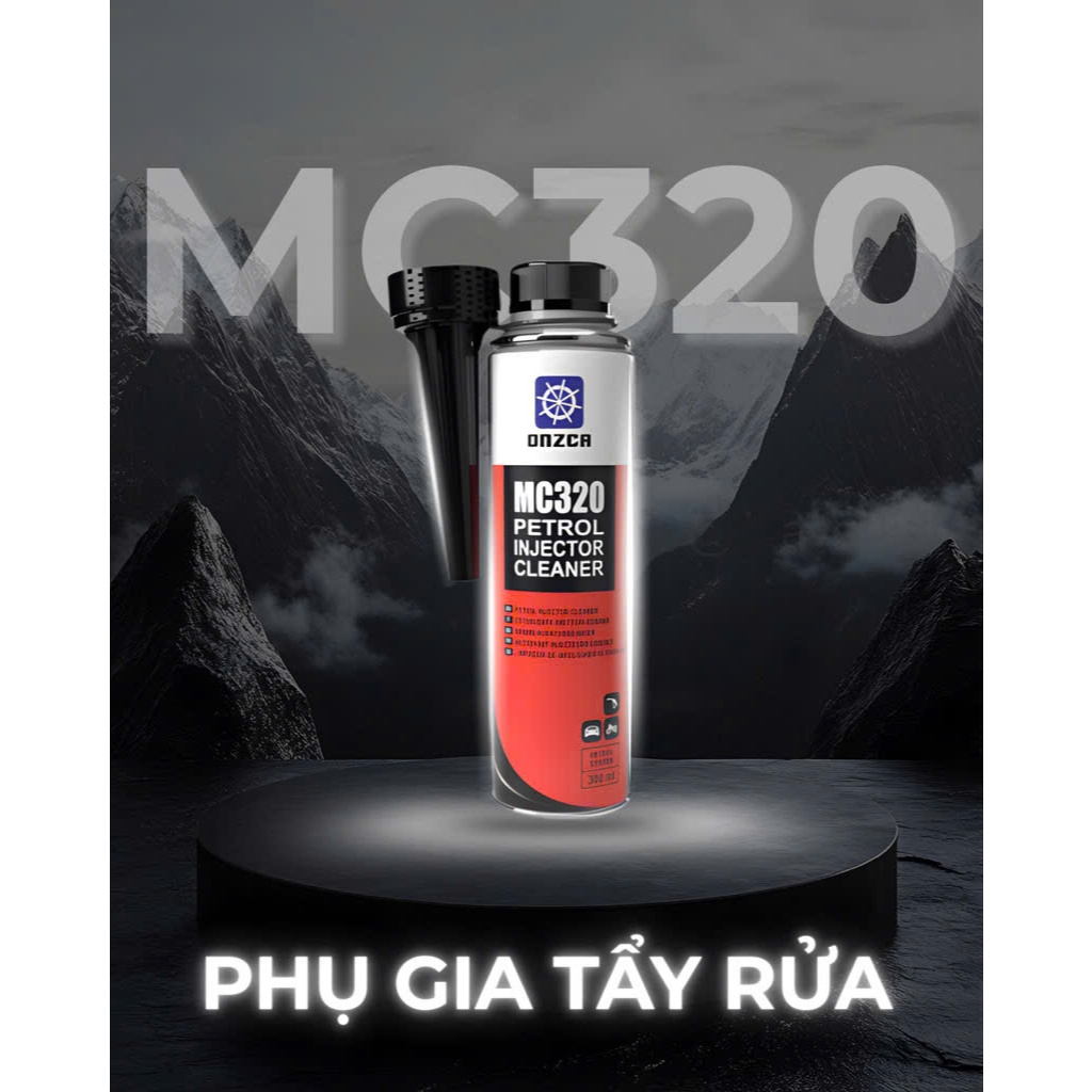 [Xe Xăng] ONZCA MC320 - Dung Dịch Phụ Gia Vệ Sinh Kim Phun Hệ Thống Xăng - Dung Tích 300ml