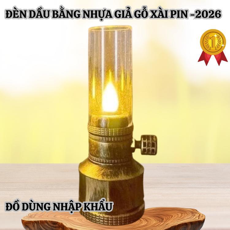 Đèn Bàn Thờ Ông Địa Bằng Pin Kiểu Cổ Điển Sang Trọng Công Tắc Bật Tắt Riêng - Đèn Thờ Cúng Cổ Điển