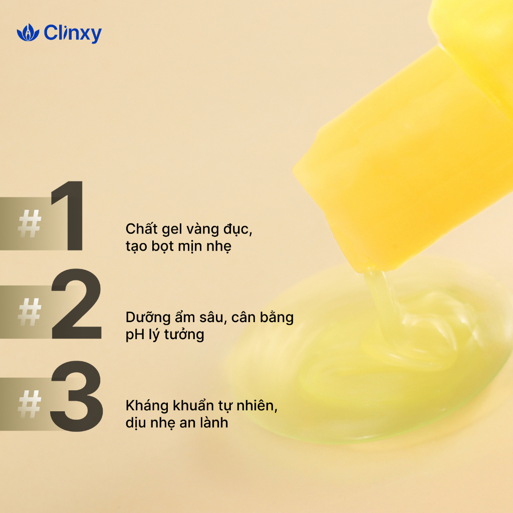 Sữa Tắm Cho Bé Clinxy Dòng TIêu Chuẩn, Gel Tắm Gội Hỗ Trợ Ngừa Rôm Sảy, Giúp Làn Da Mịn Màng (120ml)