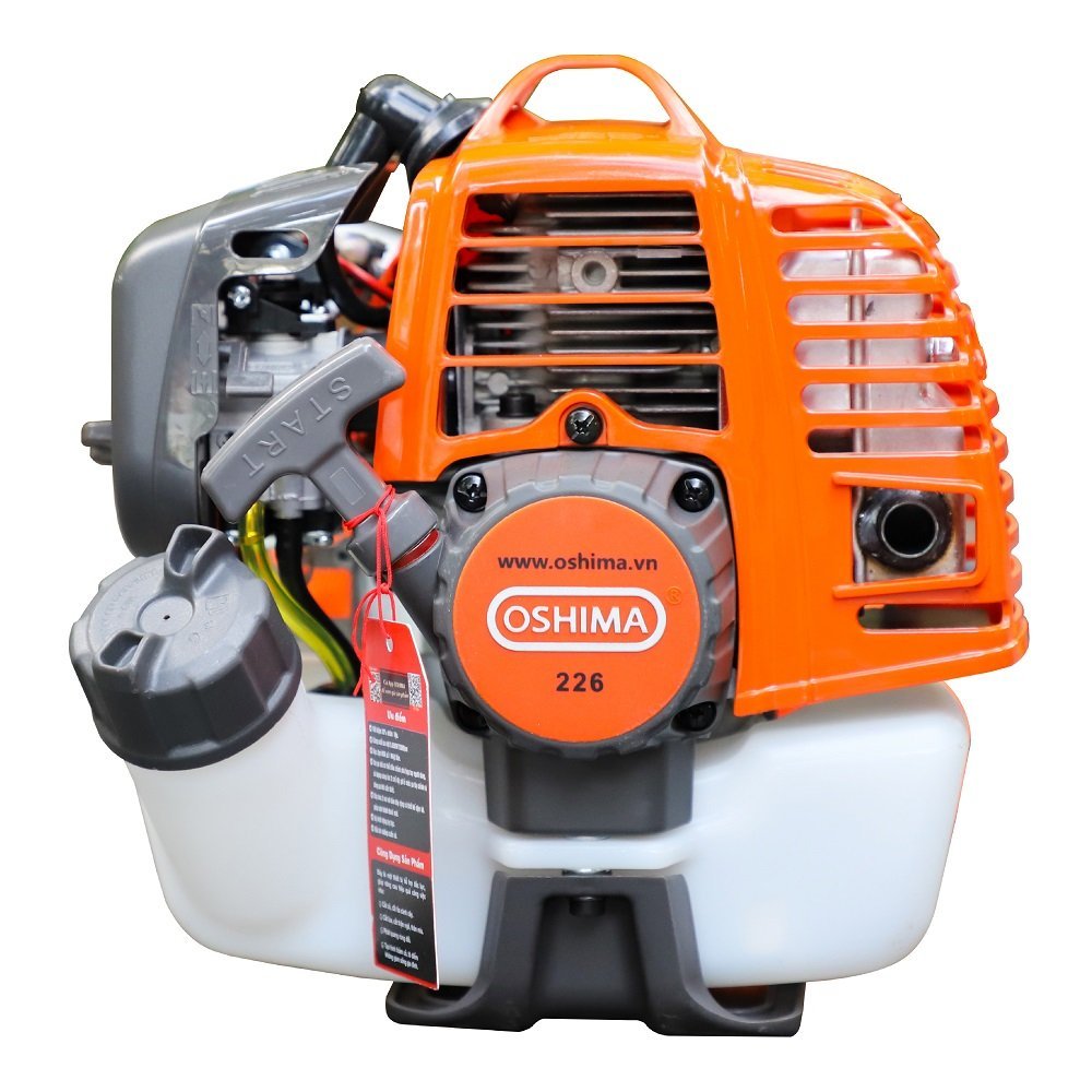 Máy cắt cỏ Oshima 226 Tiết Kiệm 15% Nhiên Liệu, Cần Chết, 2 Thì 0.85kW, 25.4cc, Bảo Hành 12 Tháng