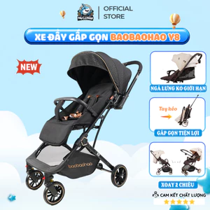 Xe Đẩy Cho Bé Baobaohao Y8 Chính Hãng, Xe Đẩy Gấp Gọn 3 Tư Thế Ngả Tiện Lợi, Bánh Xe Giảm Xóc An Toàn