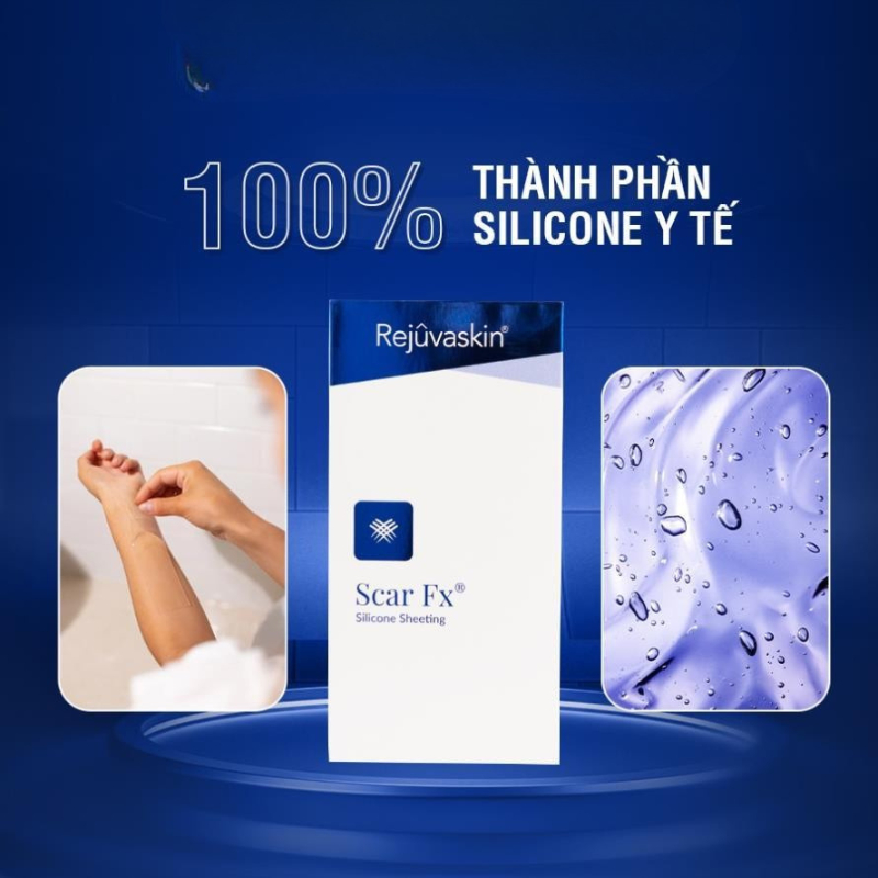 Miếng Dán Mờ Sẹo Scar Fx Ngăn Ngừa Và Sẹp Sẹo Lồi  Phì Đại 2,5cm x 2,5cm
