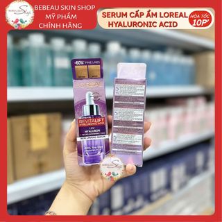 Serum L'oreal Revitalift Hyaluronic Acid Cấp Ẩm Giảm Nếp Nhăn & Căng Mướt Da Loreal Tím HA 30ml