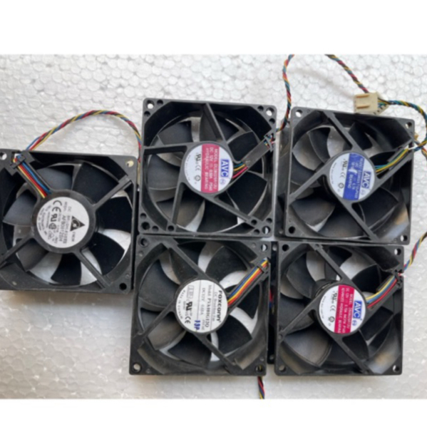 Fan quạt 8cm siêu mạnh tản nhiệt máy tính hiệu DELTA, FOXCONN, AVC dòng 12v, ampe 0.50ađến 0 .70ahàng tháo máy Server