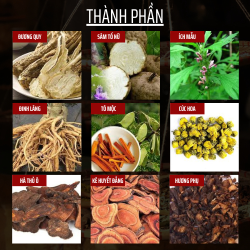 Trà bổ khí huyết - Dưỡng Khí Huyết – 10 Vị Bổ khí, sinh huyết, tăng tuần hoàn, giảm mệt mỏi, da hồng hào, tóc khỏe